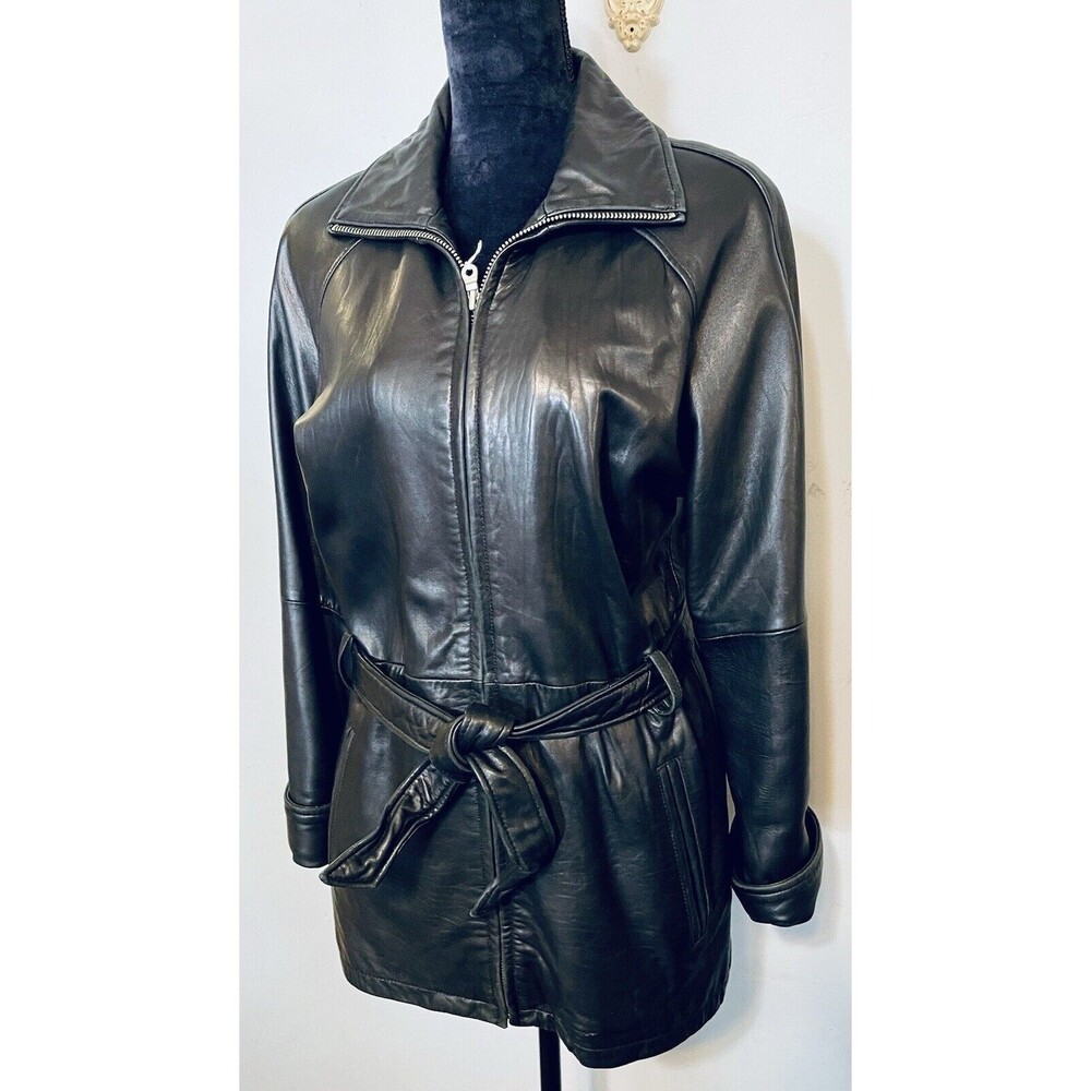 Andrew Marc Black Leather Jacket